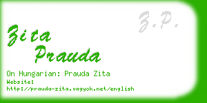 zita prauda business card